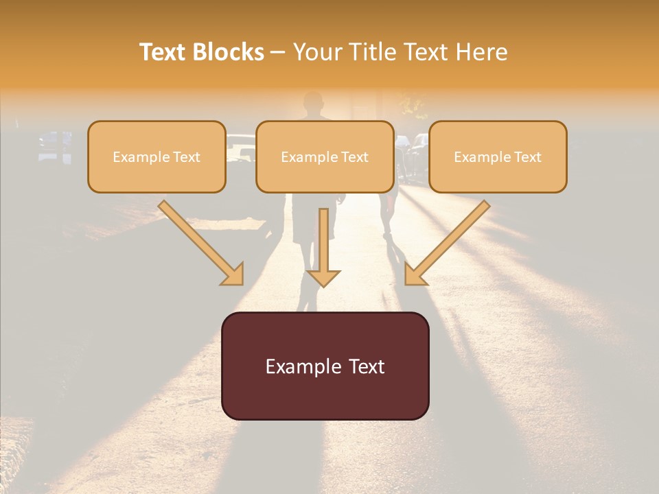 Travel Street Silhouette PowerPoint Template