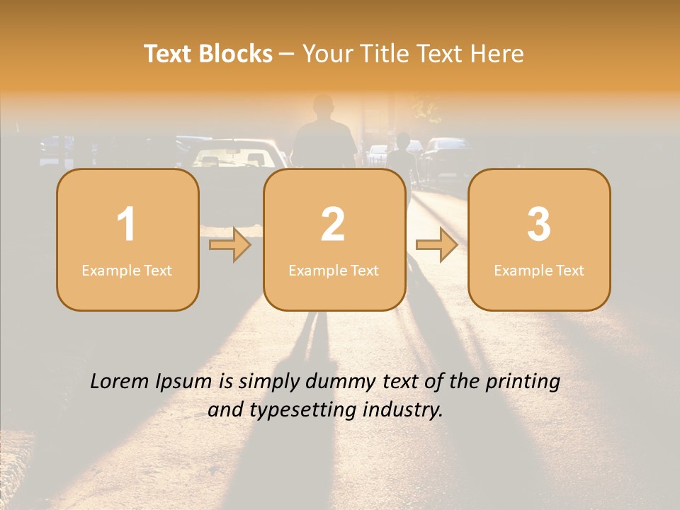 Travel Street Silhouette PowerPoint Template