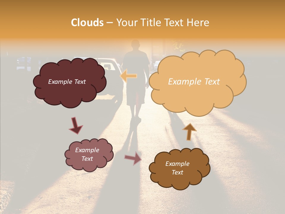 Travel Street Silhouette PowerPoint Template