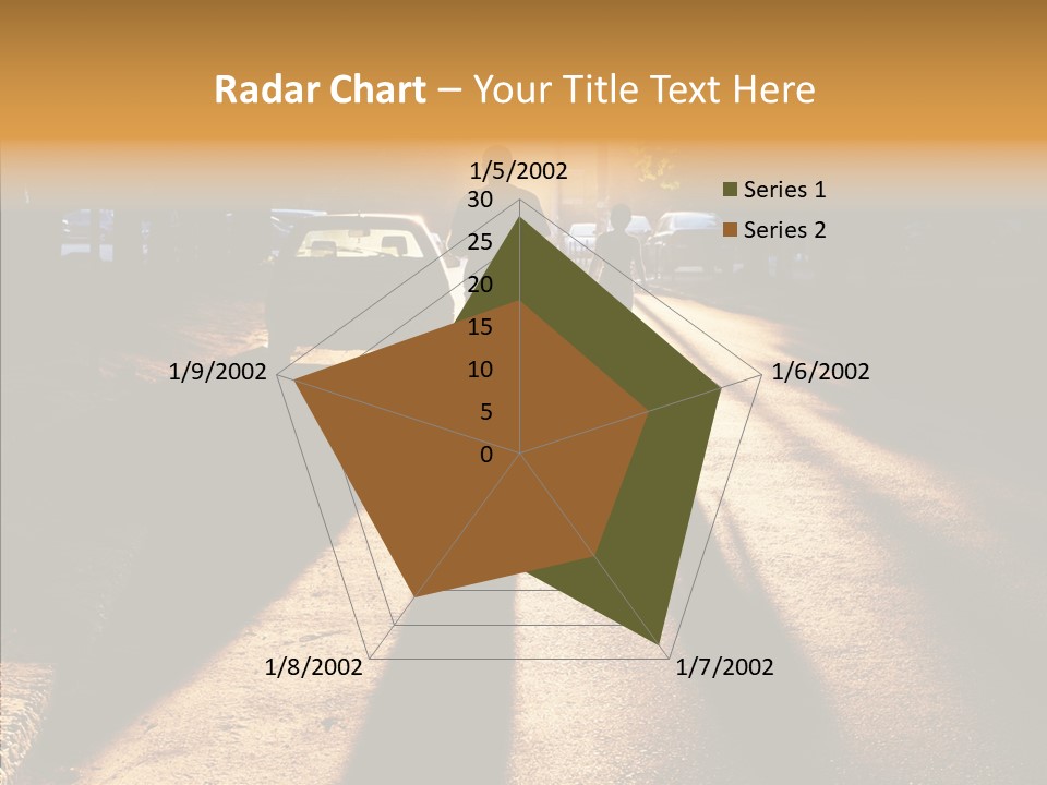 Travel Street Silhouette PowerPoint Template