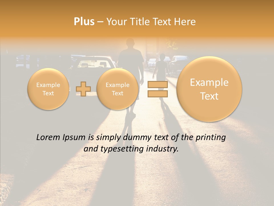 Travel Street Silhouette PowerPoint Template