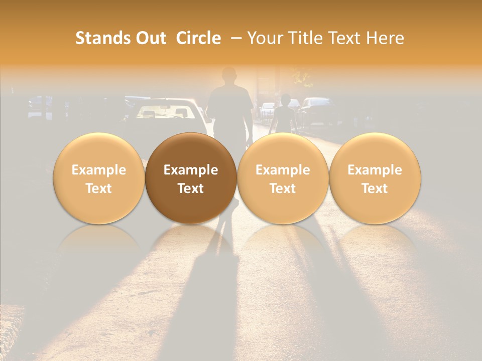 Travel Street Silhouette PowerPoint Template