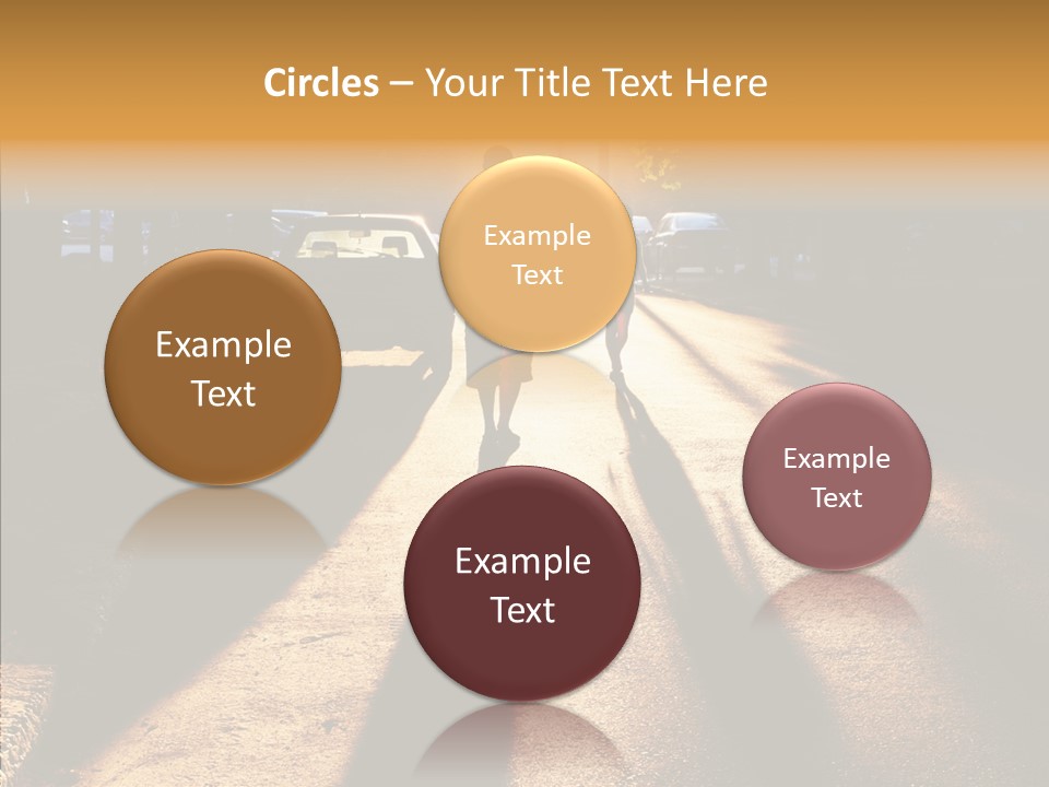 Travel Street Silhouette PowerPoint Template