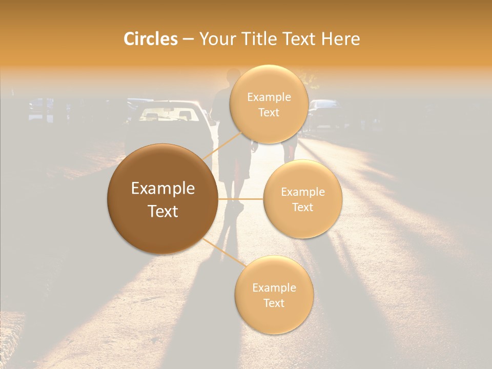 Travel Street Silhouette PowerPoint Template