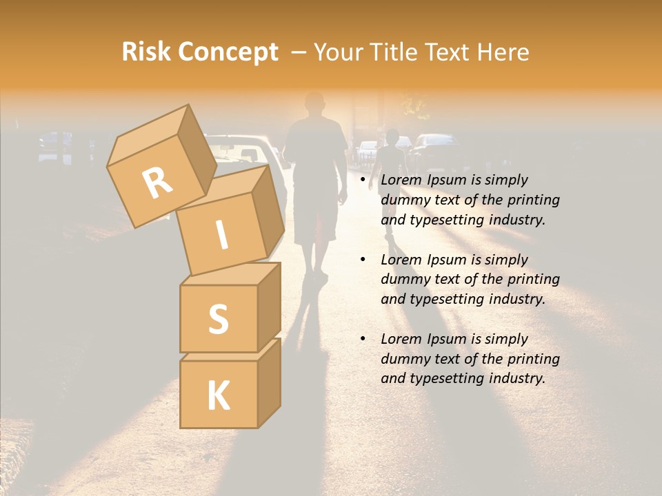 Travel Street Silhouette PowerPoint Template