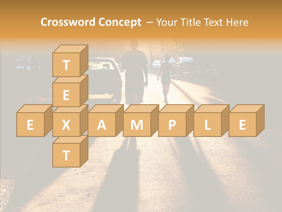 Travel Street Silhouette PowerPoint Template