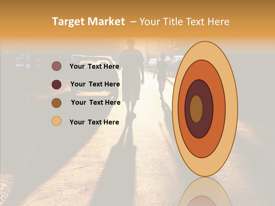 Travel Street Silhouette PowerPoint Template