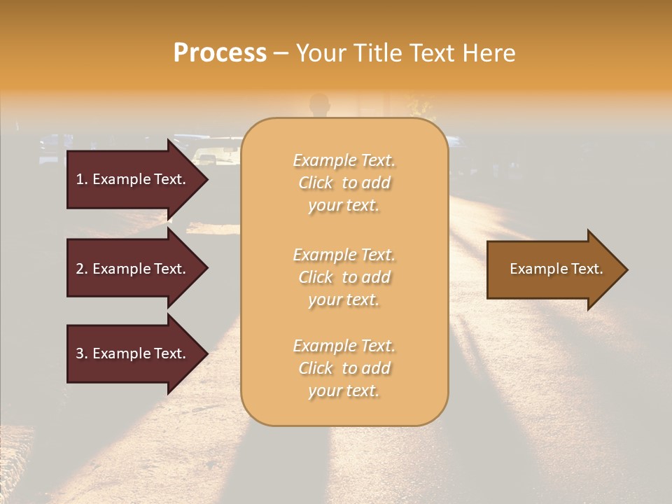 Travel Street Silhouette PowerPoint Template