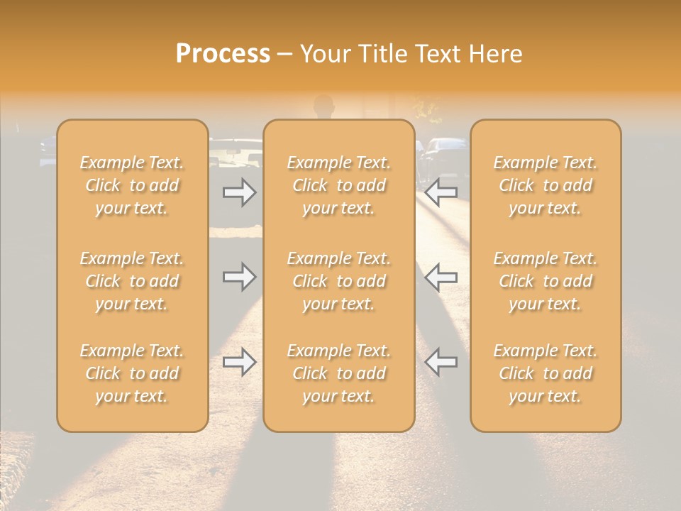 Travel Street Silhouette PowerPoint Template