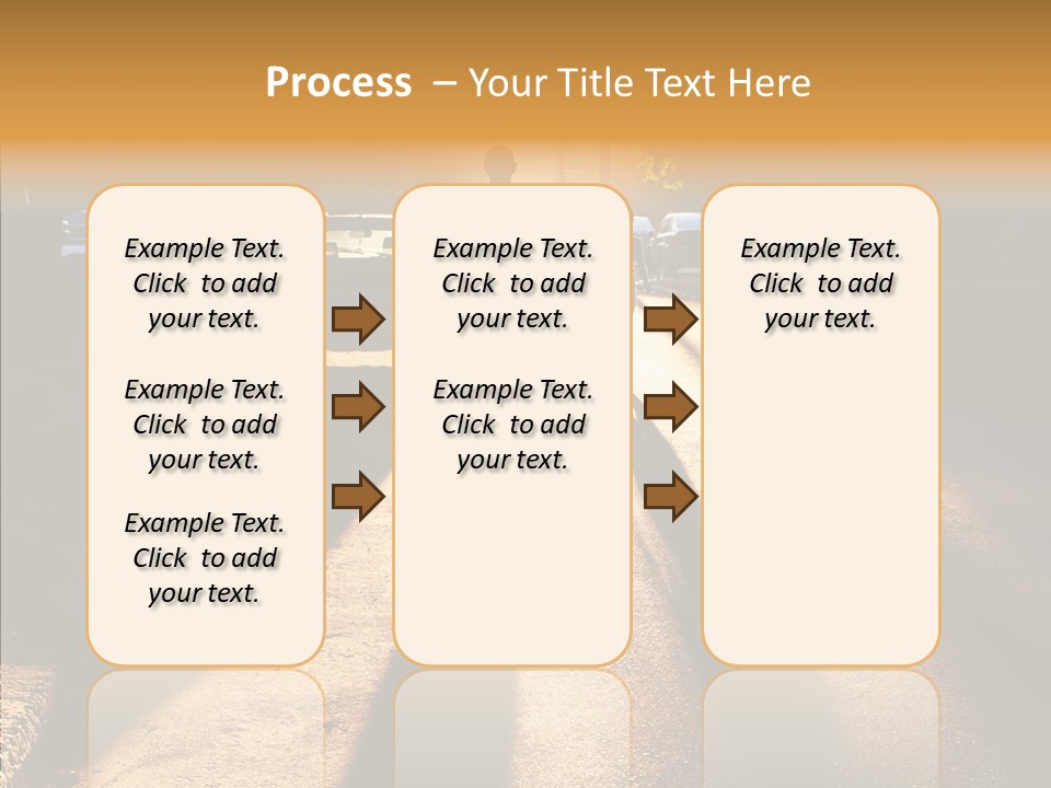 Travel Street Silhouette PowerPoint Template