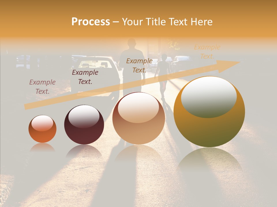 Travel Street Silhouette PowerPoint Template