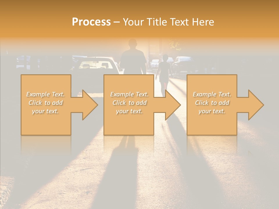 Travel Street Silhouette PowerPoint Template