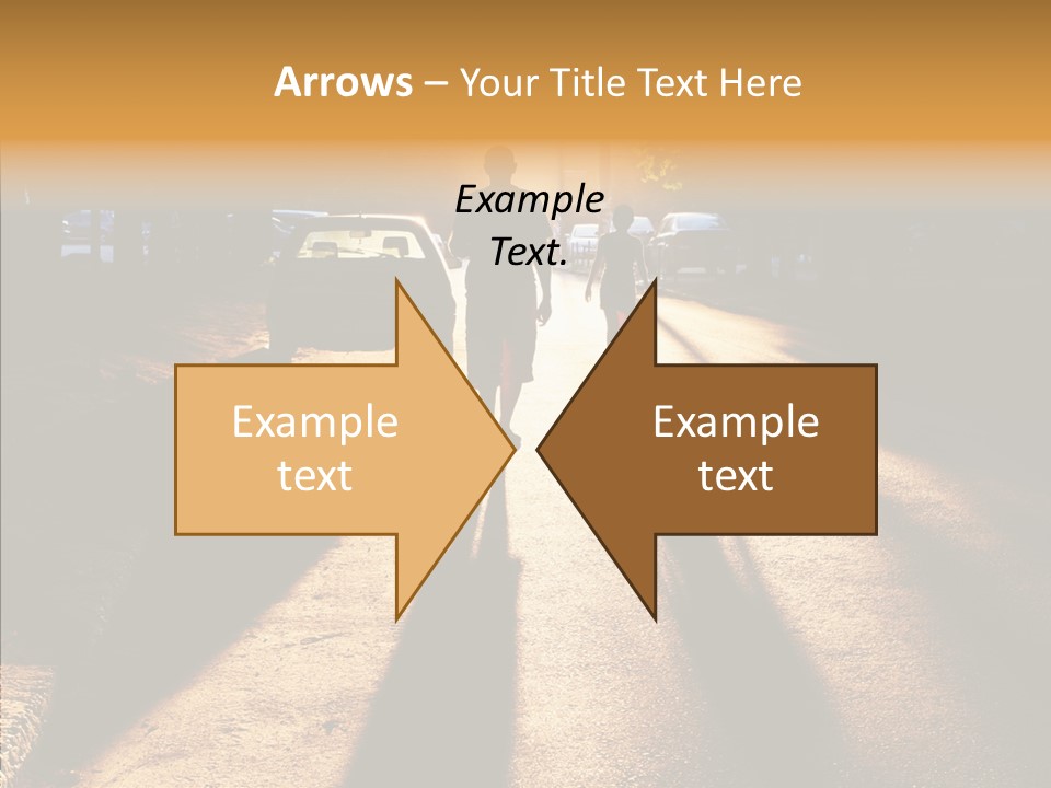 Travel Street Silhouette PowerPoint Template