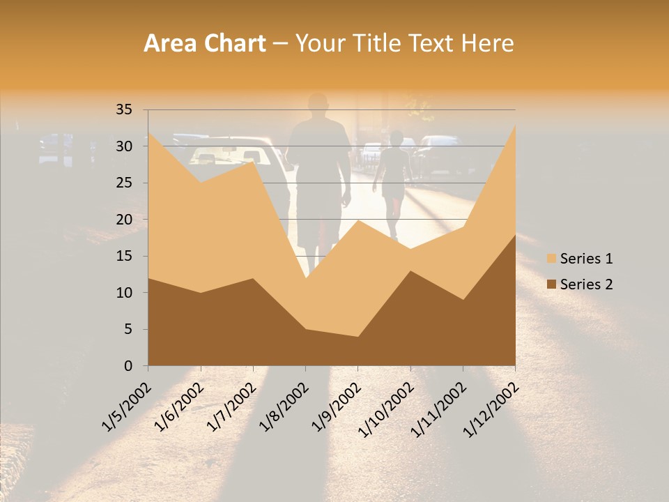 Travel Street Silhouette PowerPoint Template