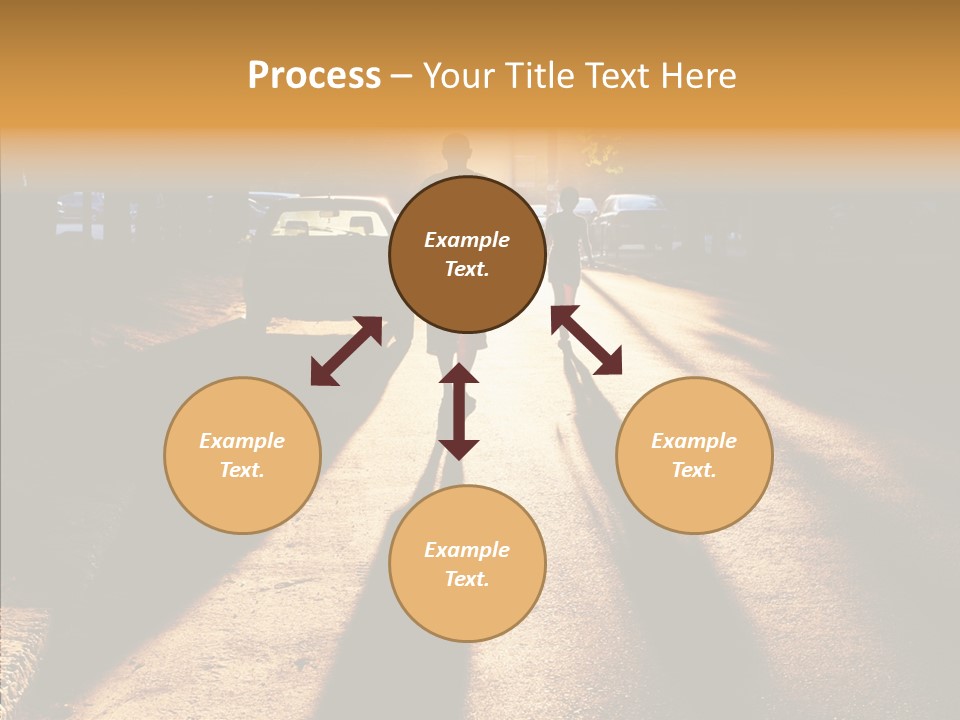 Travel Street Silhouette PowerPoint Template