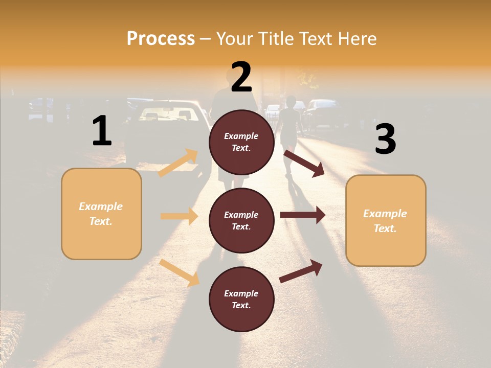 Travel Street Silhouette PowerPoint Template