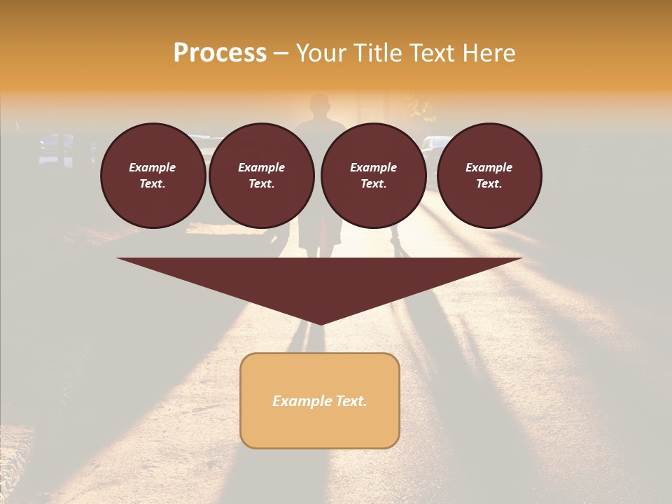 Travel Street Silhouette PowerPoint Template