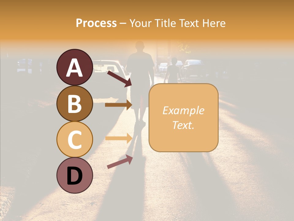 Travel Street Silhouette PowerPoint Template