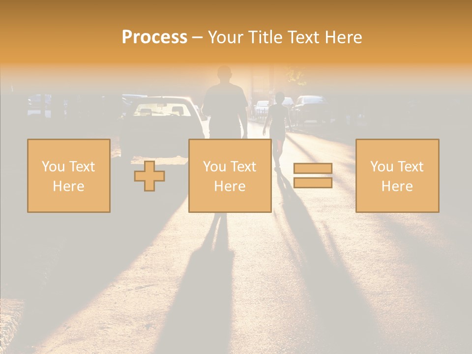 Travel Street Silhouette PowerPoint Template