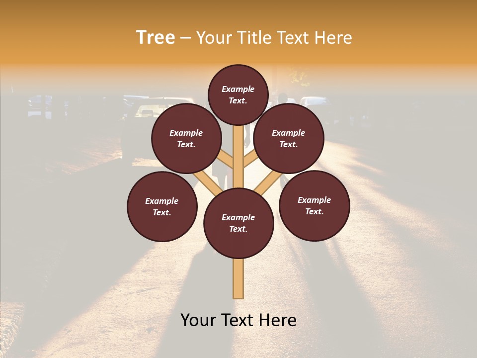 Travel Street Silhouette PowerPoint Template