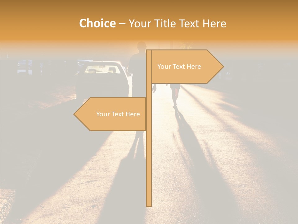 Travel Street Silhouette PowerPoint Template