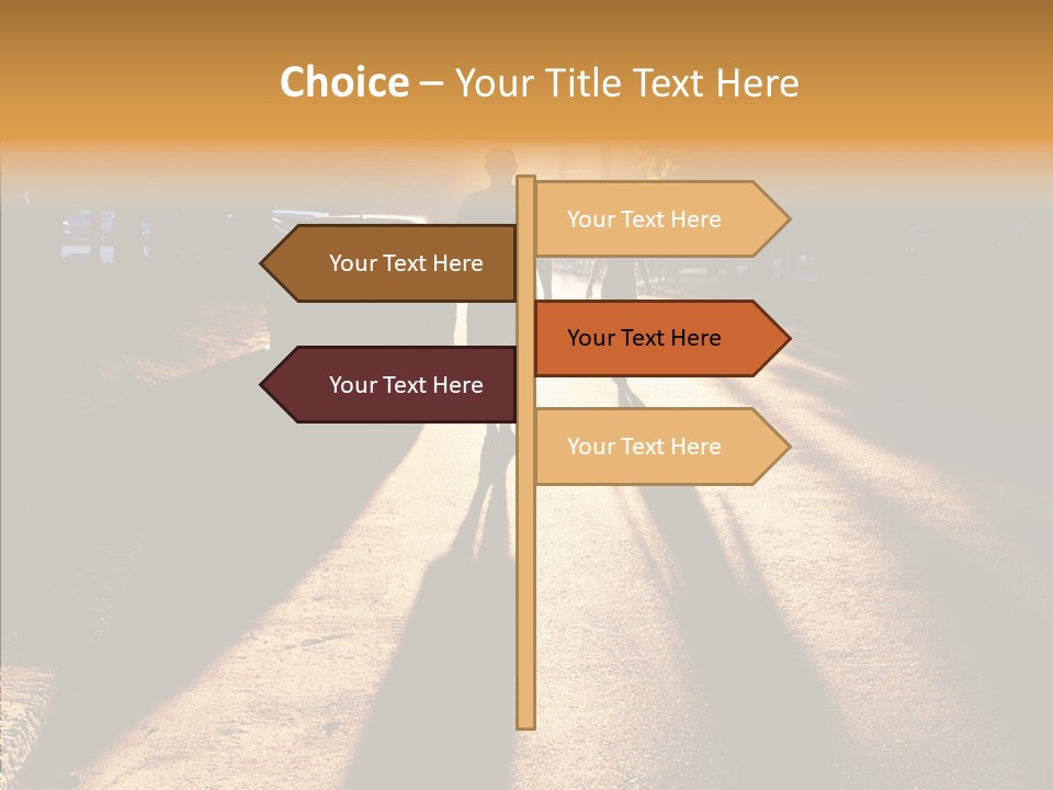 Travel Street Silhouette PowerPoint Template