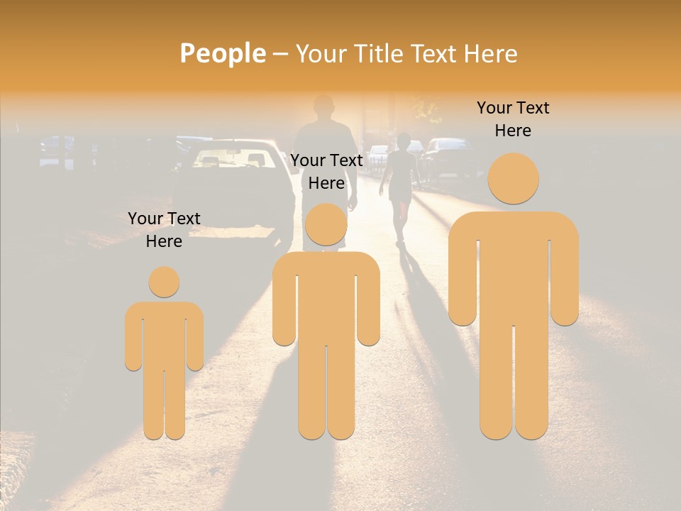 Travel Street Silhouette PowerPoint Template