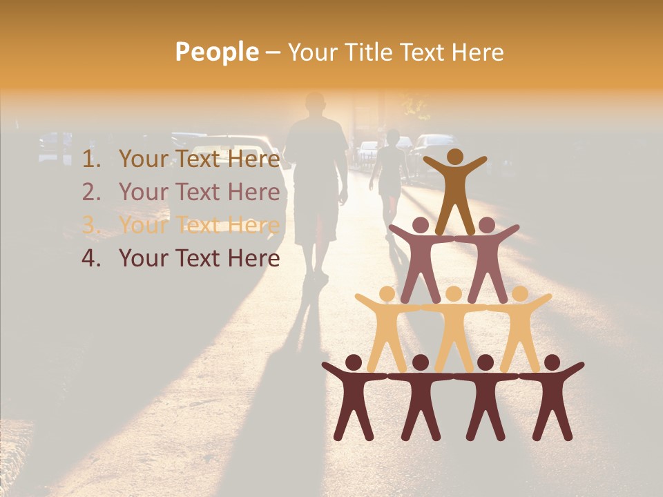 Travel Street Silhouette PowerPoint Template