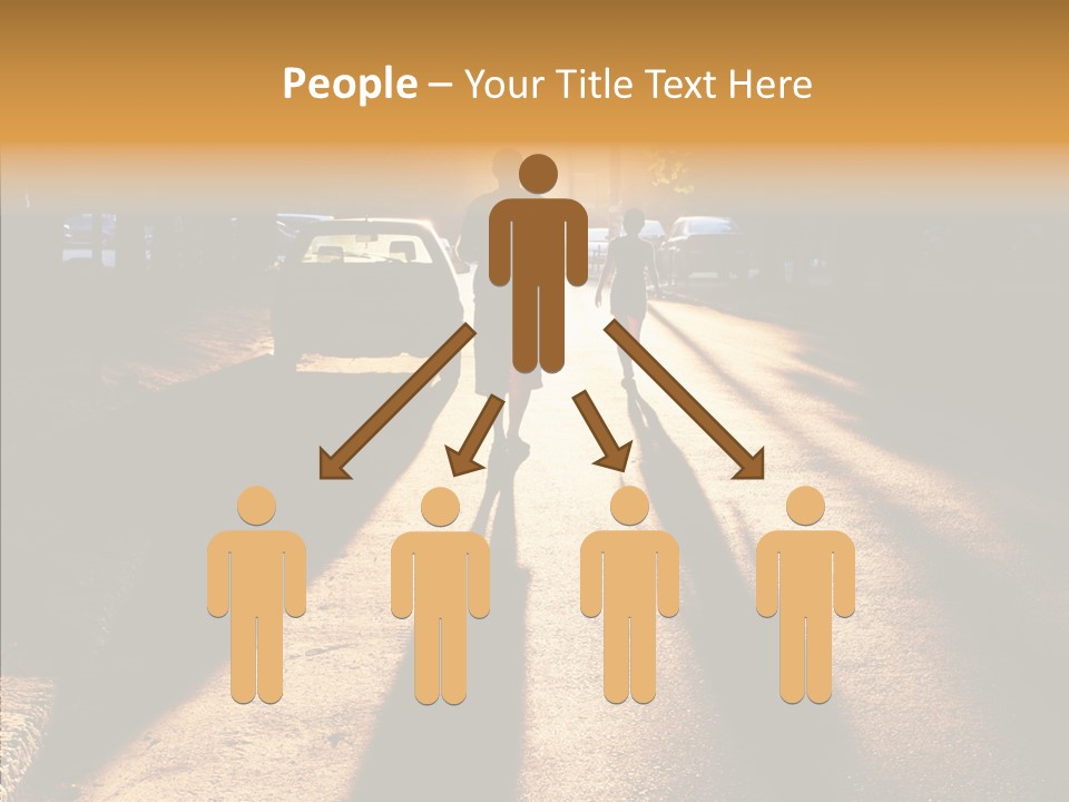Travel Street Silhouette PowerPoint Template