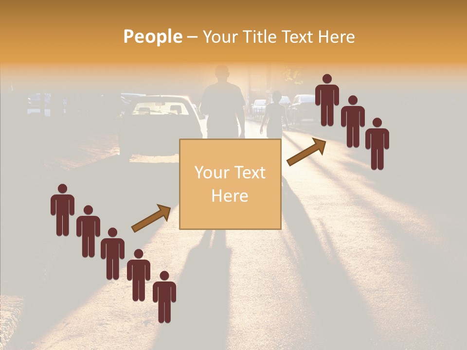 Travel Street Silhouette PowerPoint Template