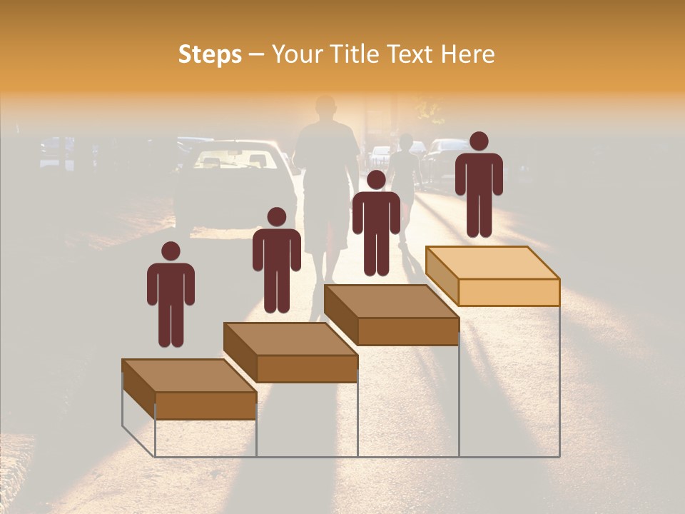 Travel Street Silhouette PowerPoint Template