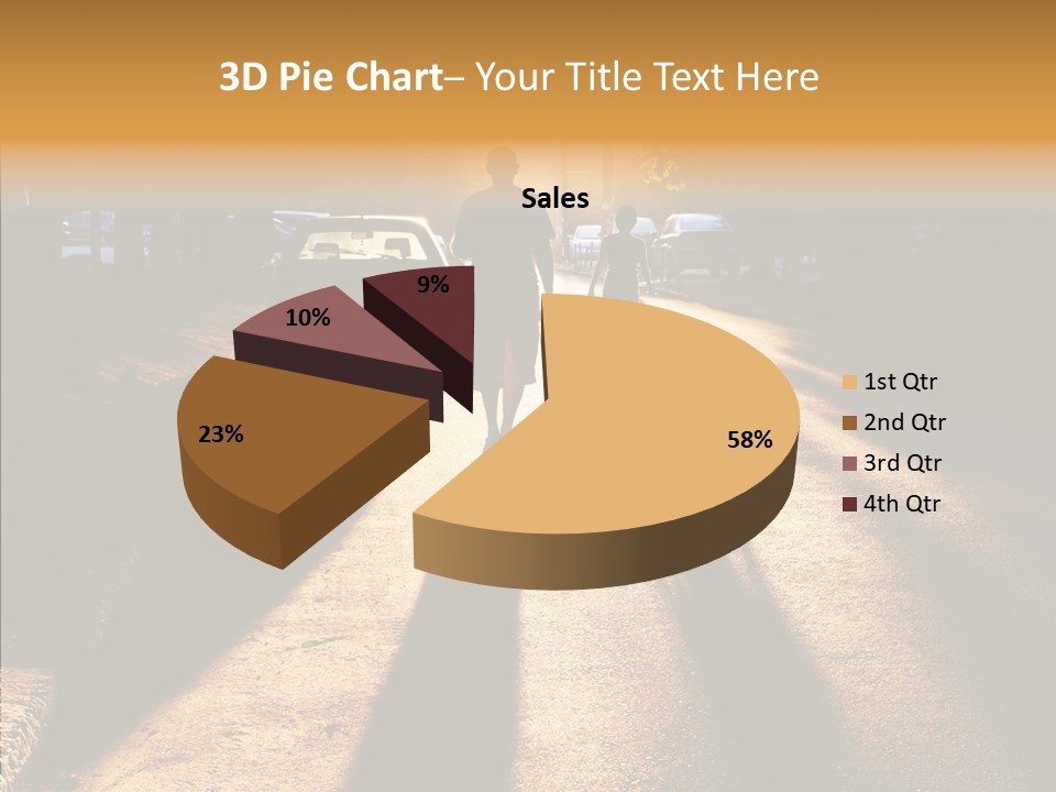 Travel Street Silhouette PowerPoint Template