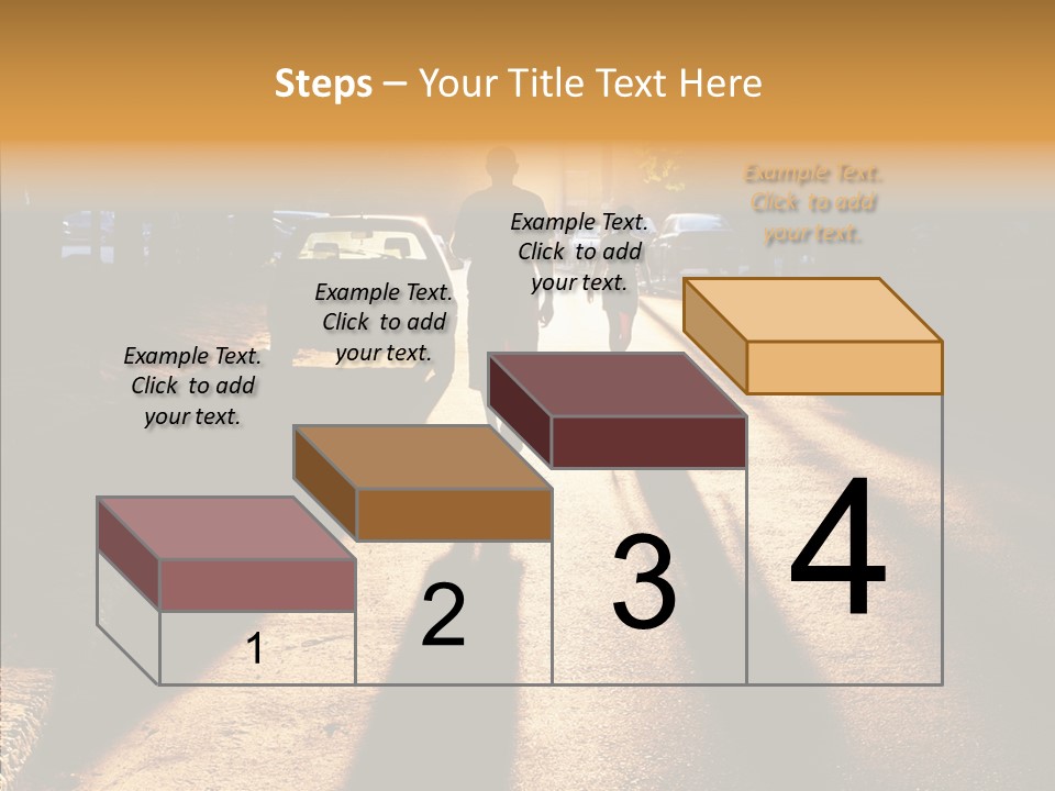 Travel Street Silhouette PowerPoint Template