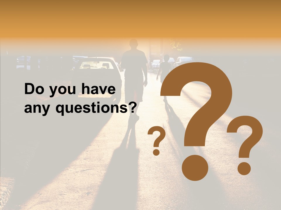 Travel Street Silhouette PowerPoint Template