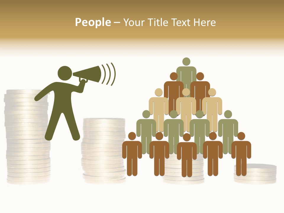 Bu Ine Office Figure PowerPoint Template