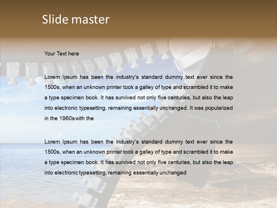 Winter Peaceful Metaphor PowerPoint Template