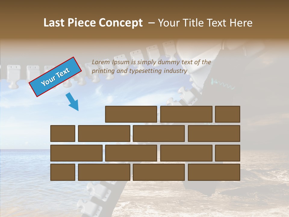 Winter Peaceful Metaphor PowerPoint Template