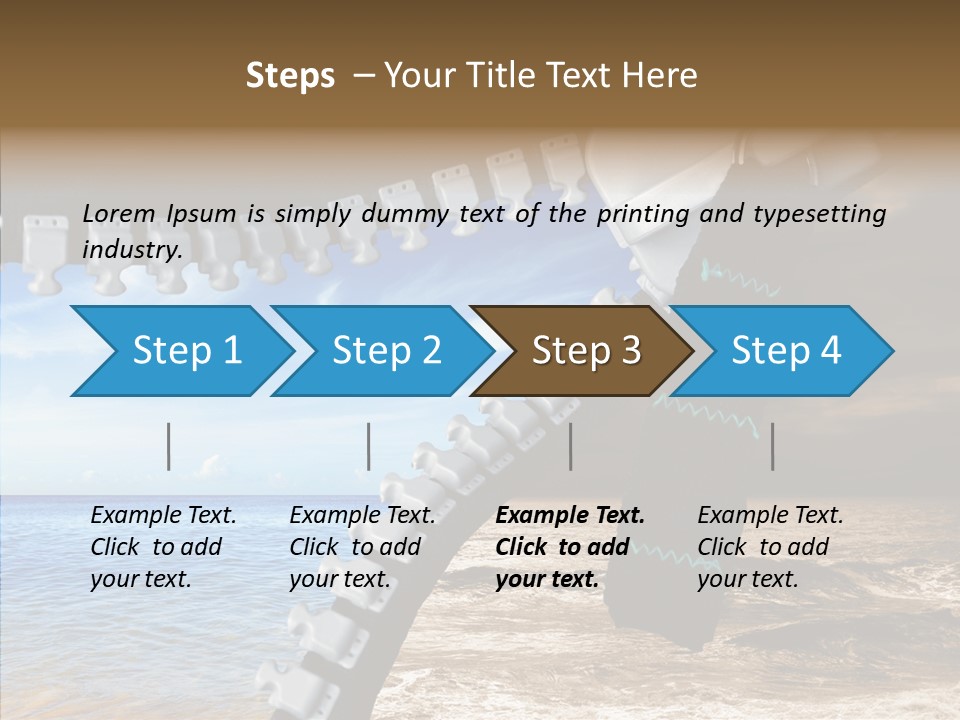 Winter Peaceful Metaphor PowerPoint Template