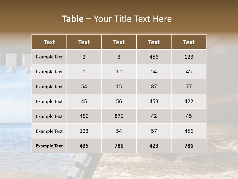 Winter Peaceful Metaphor PowerPoint Template