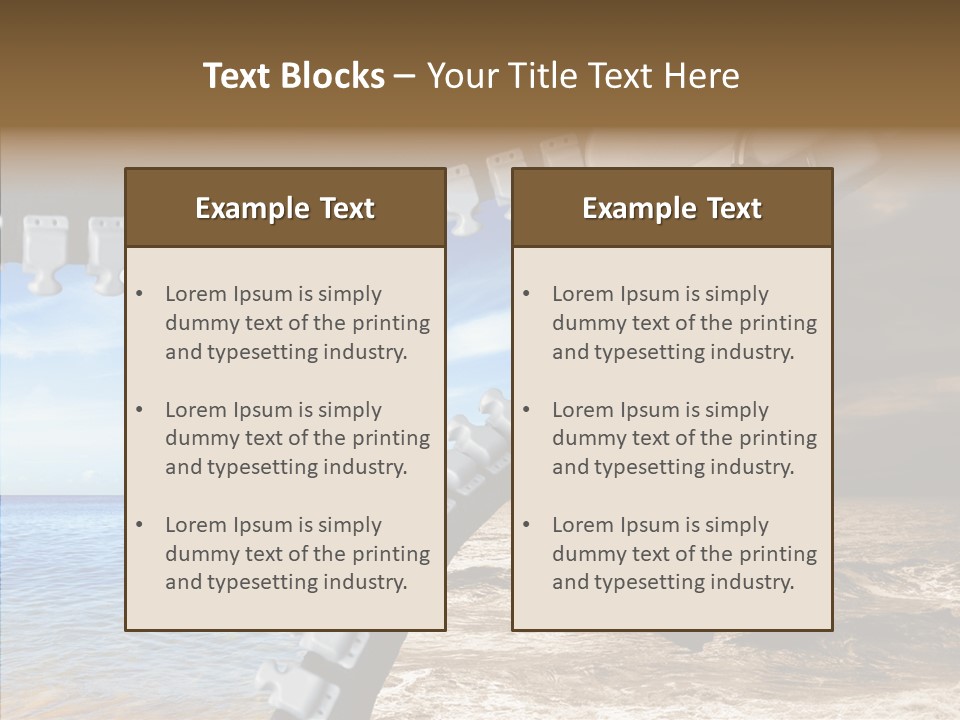 Winter Peaceful Metaphor PowerPoint Template