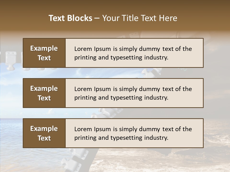 Winter Peaceful Metaphor PowerPoint Template