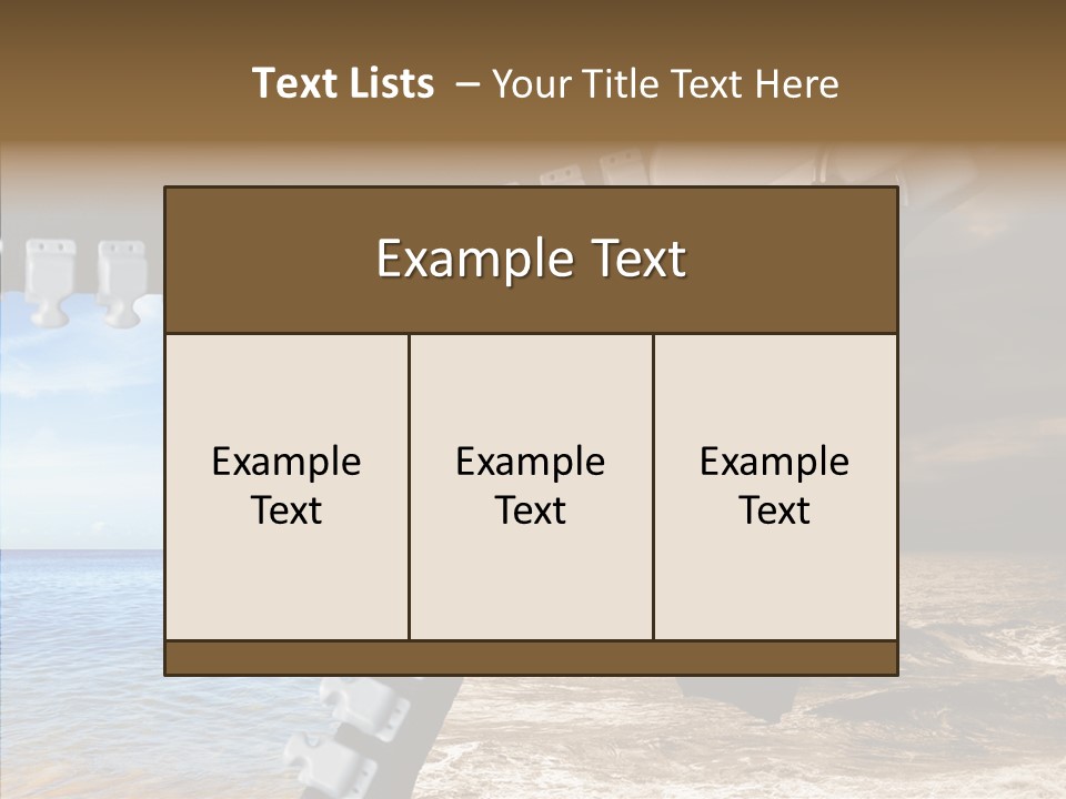Winter Peaceful Metaphor PowerPoint Template