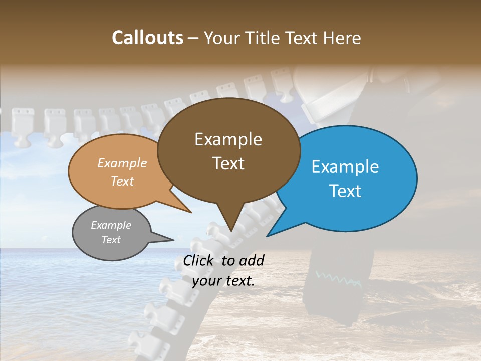 Winter Peaceful Metaphor PowerPoint Template