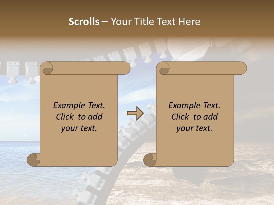 Winter Peaceful Metaphor PowerPoint Template