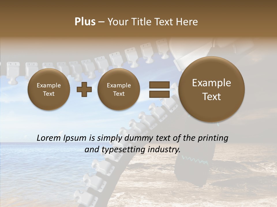 Winter Peaceful Metaphor PowerPoint Template