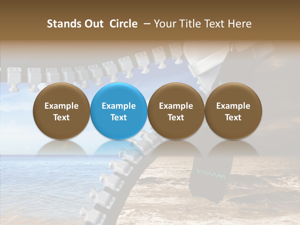 Winter Peaceful Metaphor PowerPoint Template