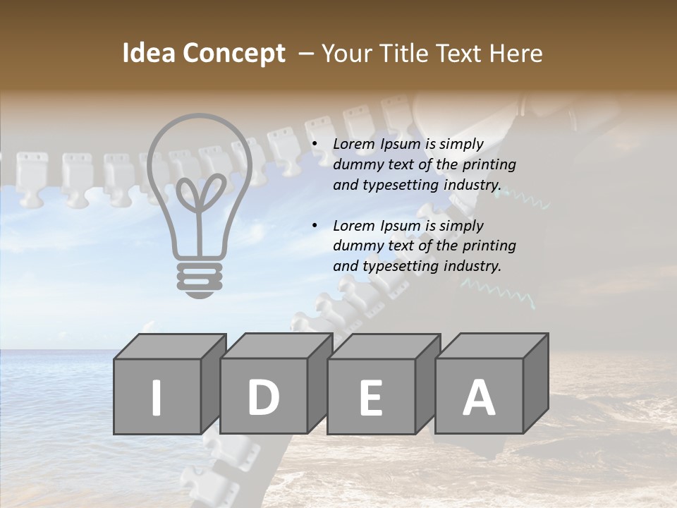 Winter Peaceful Metaphor PowerPoint Template