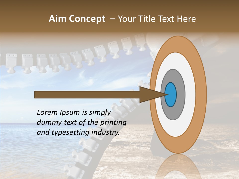 Winter Peaceful Metaphor PowerPoint Template