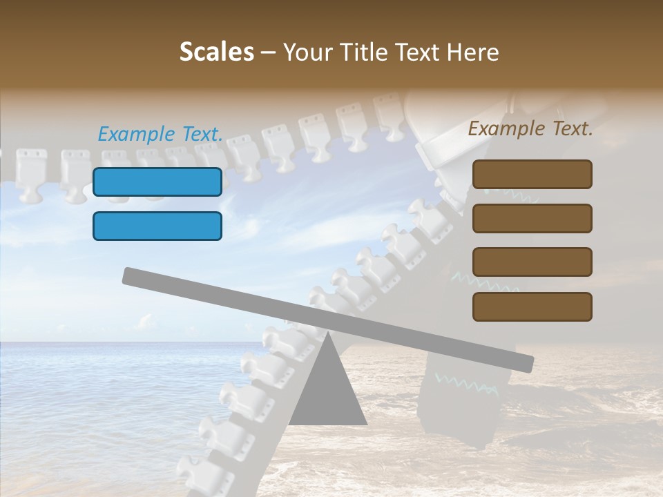 Winter Peaceful Metaphor PowerPoint Template