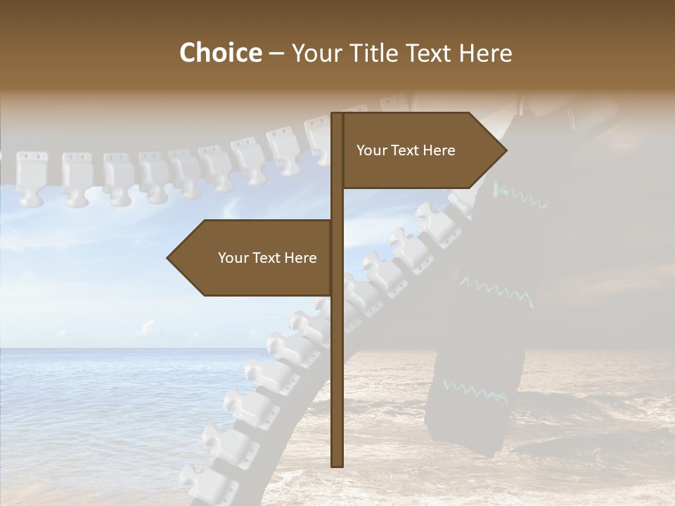 Winter Peaceful Metaphor PowerPoint Template